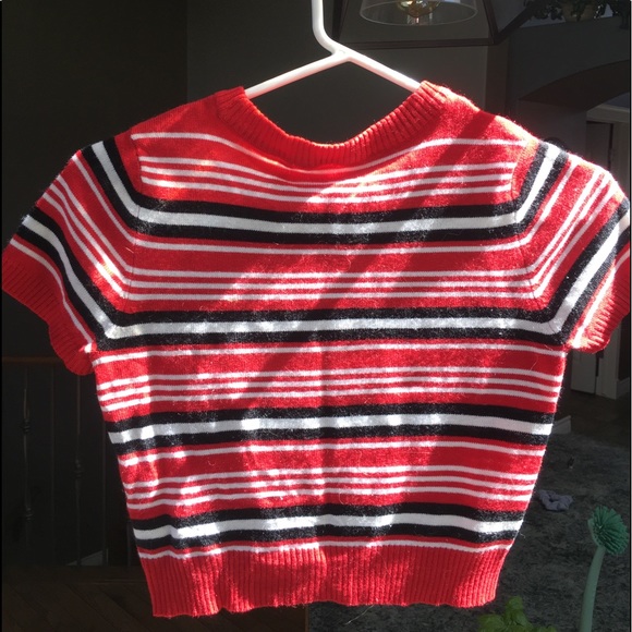 cropped knitted top from blue notes - Picture 3 of 4